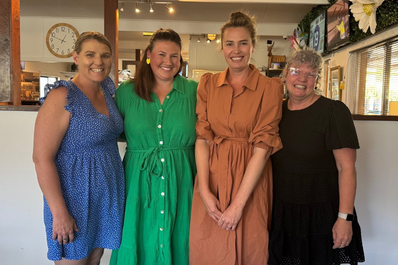 Texas Kindy’s current management team (L-R): Marie Wadley (Assistant Educator), Camilla White (President), Lisa Bracken (Secretary) and Debbie Bradfield (Teacher/Director).