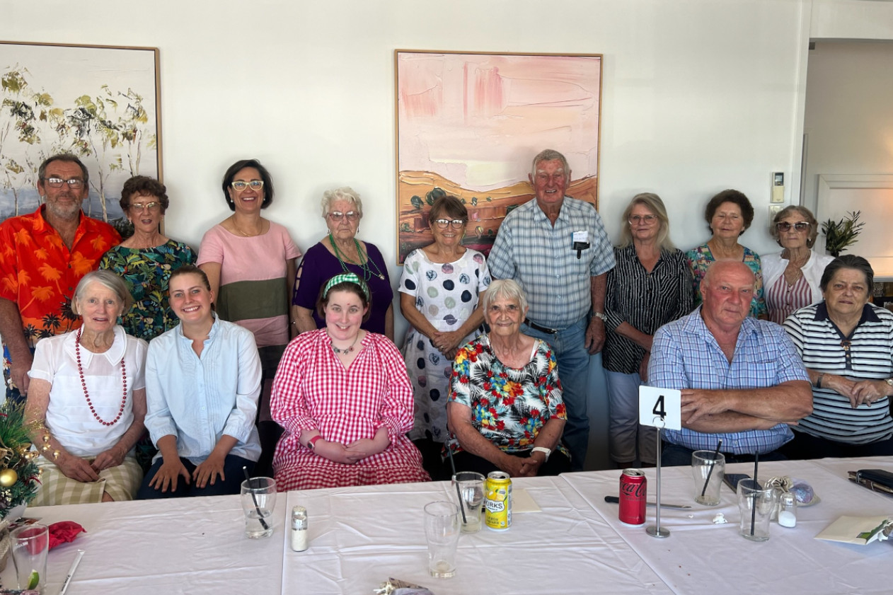 Christmas Luncheon for the Texas Rabbit Works volunteers held at the Stockman Hotel on Friday the 5th of December. Photograph Supplied